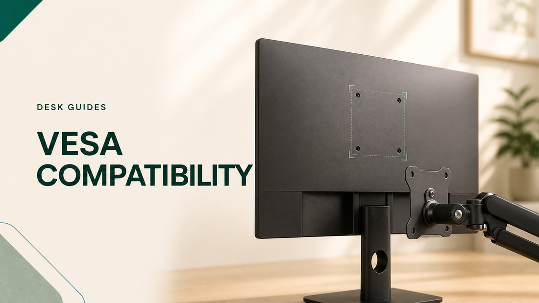 Monitor back and VESA mounting plate for a compatibility guide