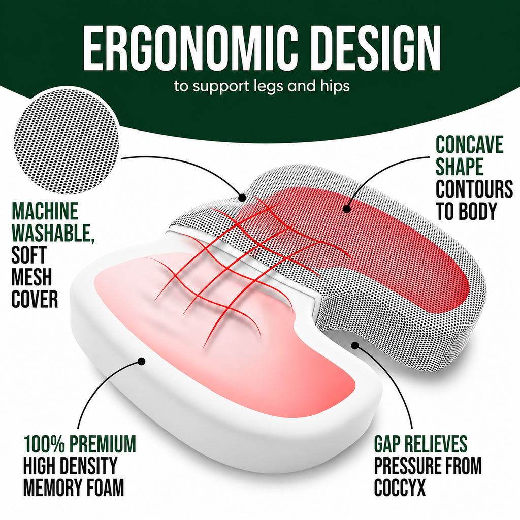 FormaDeskCo memory foam office cushion in desk use