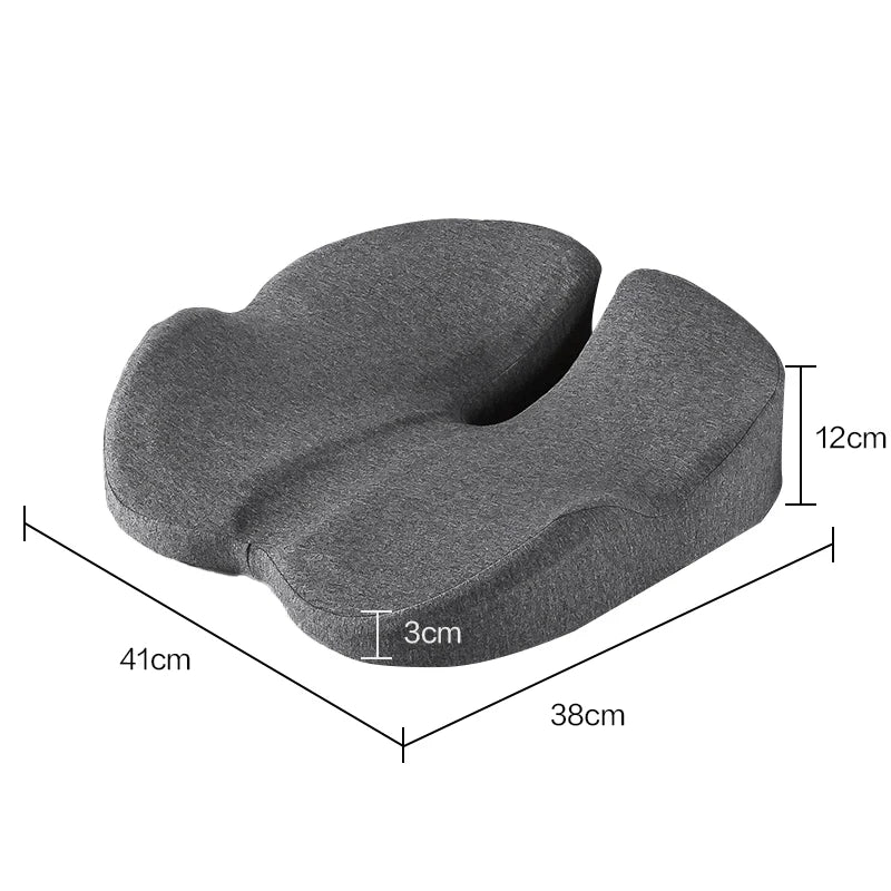 FormaDeskCo round seat cushion in dark gray