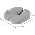 FormaDeskCo round seat cushion in light gray