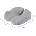 FormaDeskCo round seat cushion in light gray