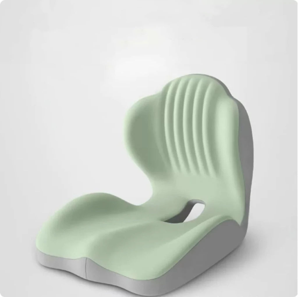 FormaDeskCo seat and back cushion in light green