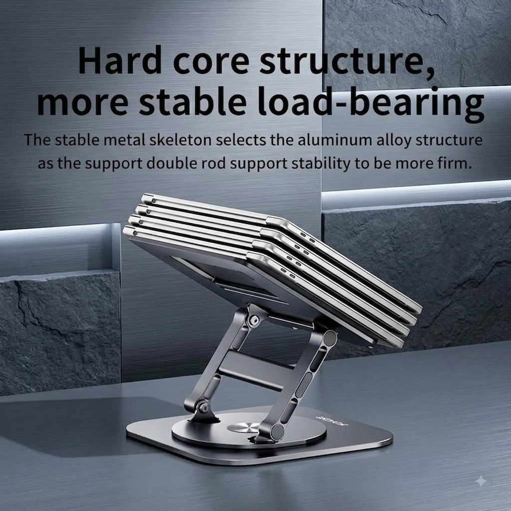 Feature detail 4 of the FormaDeskCo 360° Height-Adjustable Laptop Stand