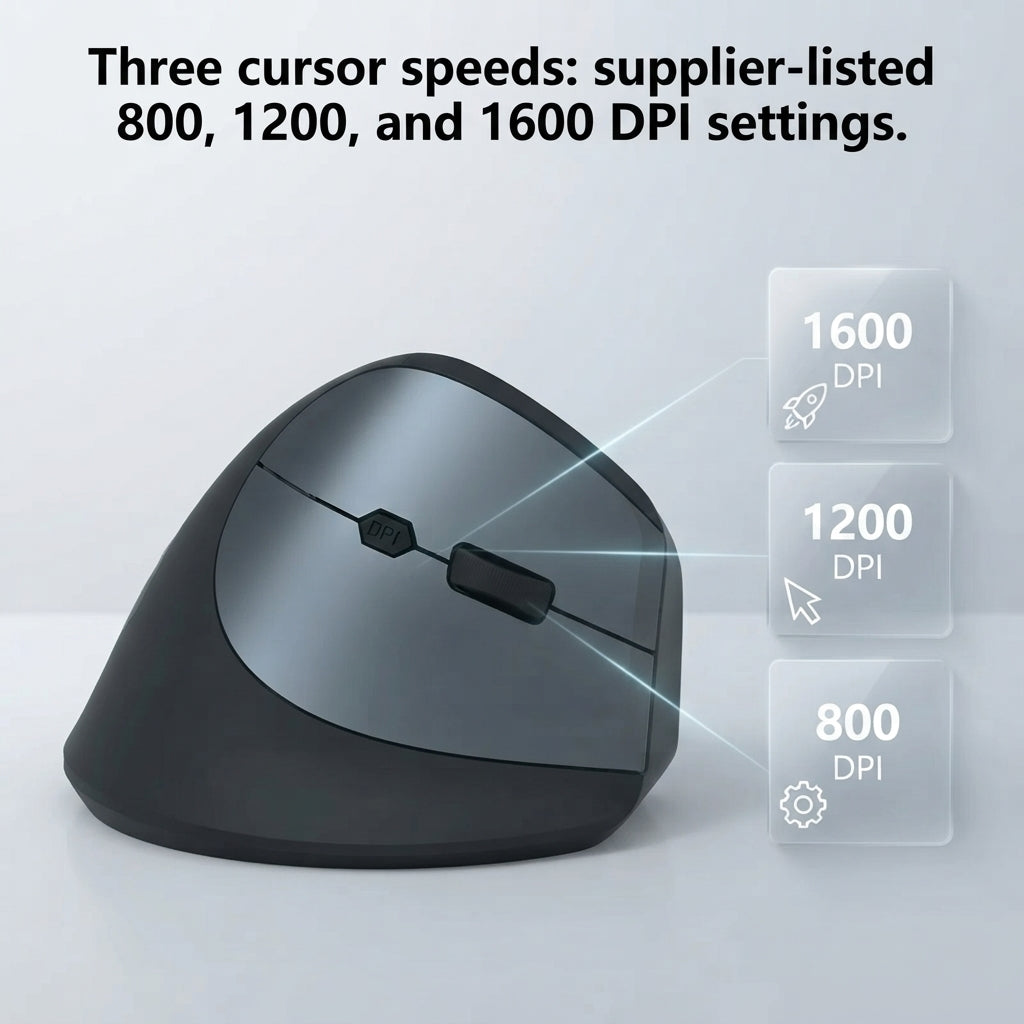 FormaDeskCo 6-button dual-mode vertical mouse – product view 2