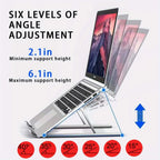 Feature detail 3 of the FormaDeskCo Foldable 6-Level Laptop Stand