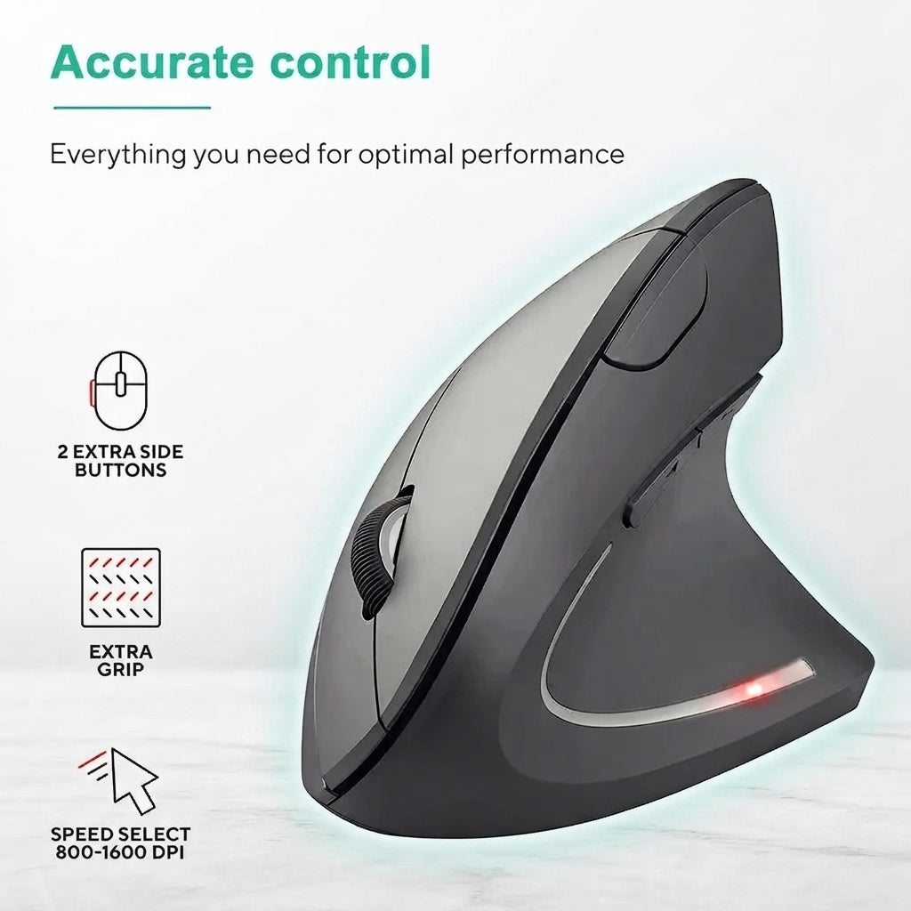 FormaDeskCo Quiet 2.4 GHz vertical mouse – product view 1