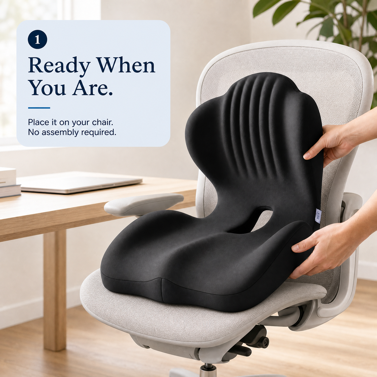 FormaDeskCo seat and back cushion set ready to use