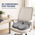 FormaDeskCo round seat cushion lifestyle close-up